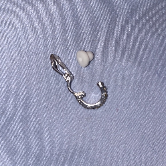 Claire’s clip on hoop rhinestone earrings navel belly piercing - Picture 2 of 2